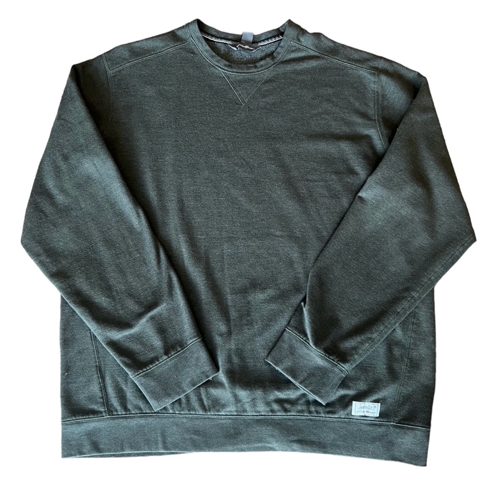 Eddie Bauer forest green long sleeve crewneck sweater tall XL